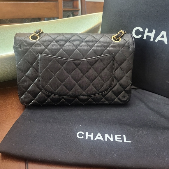 Chanel Black medium double flap - Picture 12 of 15
